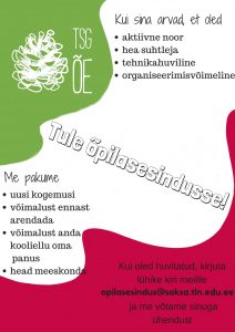 Tule õpilasesindusse!