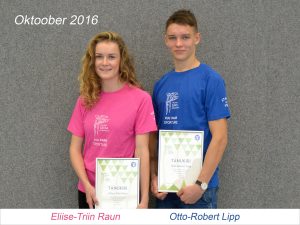 Kuu parim sportlane - oktoober 2016