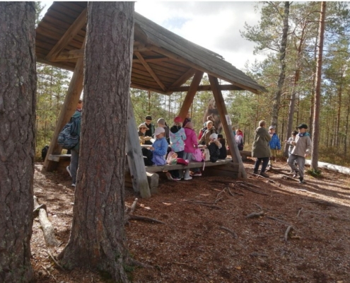 3.D Aegviidus piknikku pidamas